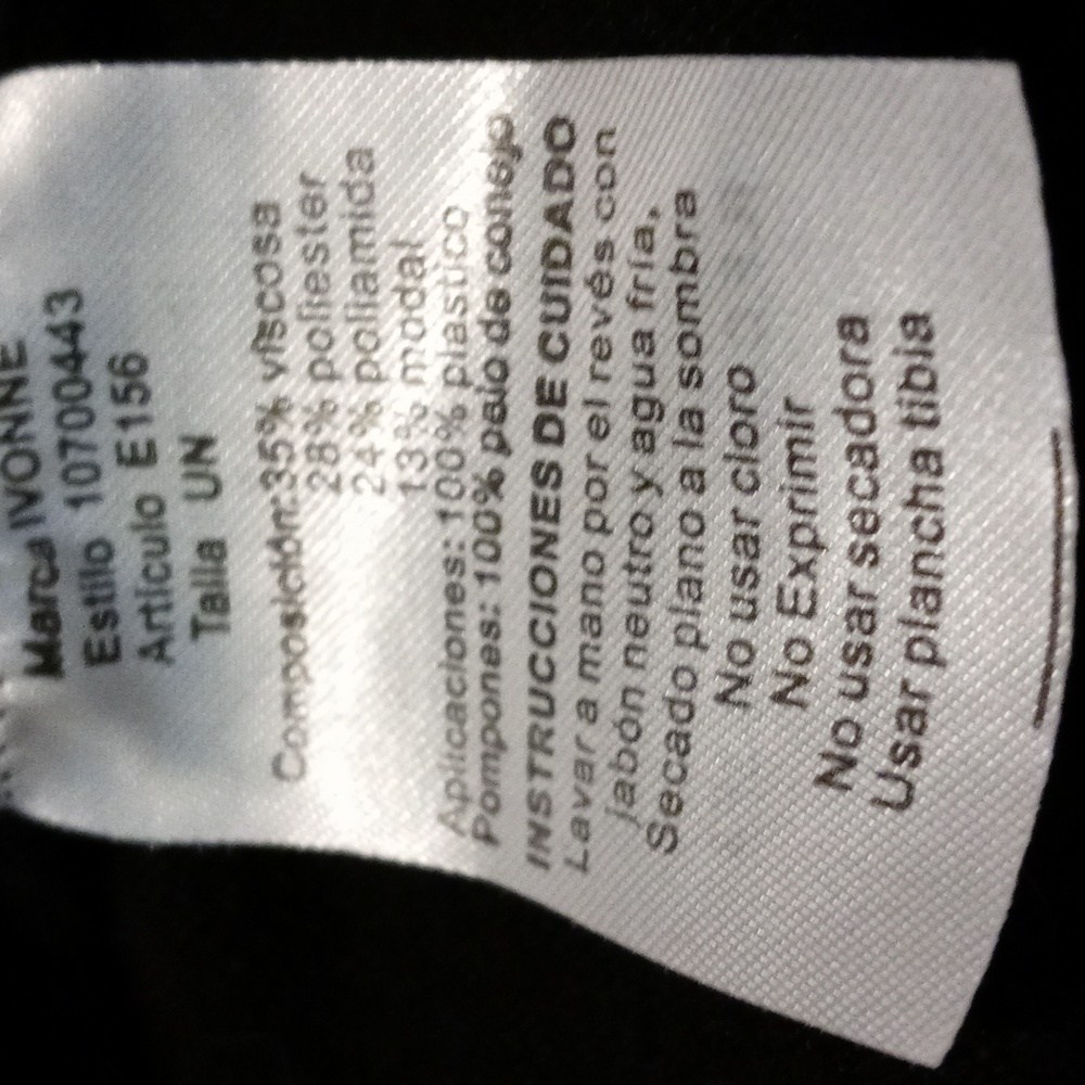 Ivonne Black Sweater Poncho with Pom-Pom Details - Picture 6 of 6